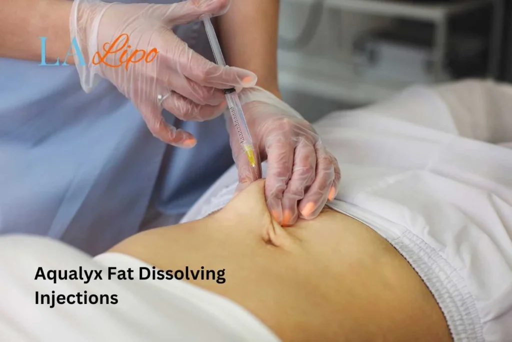 woman having fat dissolving injections East Kilbride in the stomach