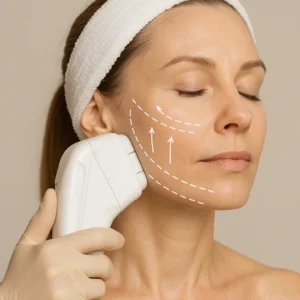Woman having HI-FU to reduce wrinkles call LA LIPO East Kilbride Now!