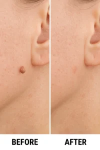 Skin tags removal East Kilbride before and after