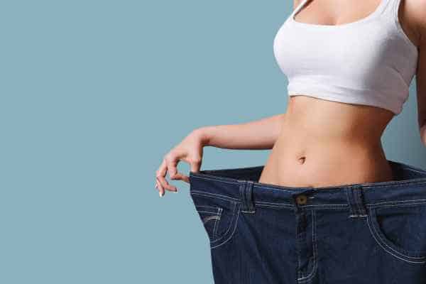 woman after fat reduction treatment East Kilbride