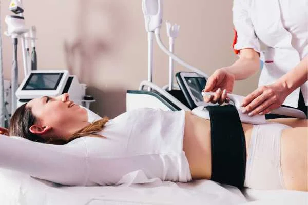 woman having body sculpting to help improve her body image and her mental health East Kilbride